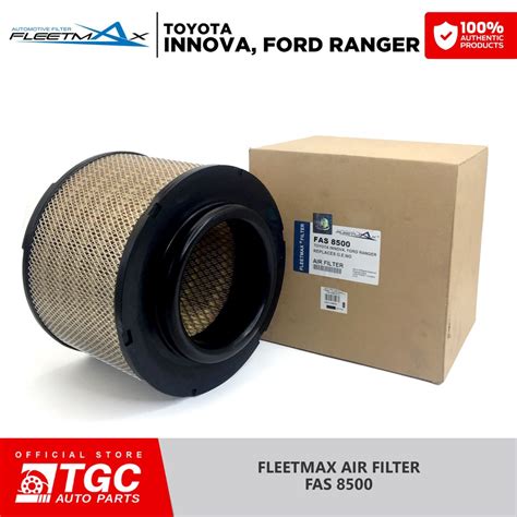 Fleetmax Air Filter Air Cleaner Toyota Innova Fortuner Hilux 2005