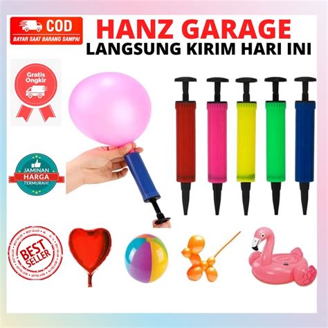 Jual Pompa Balon Tangan Manual Alat Pompa Tiup Angin Balloon Bola