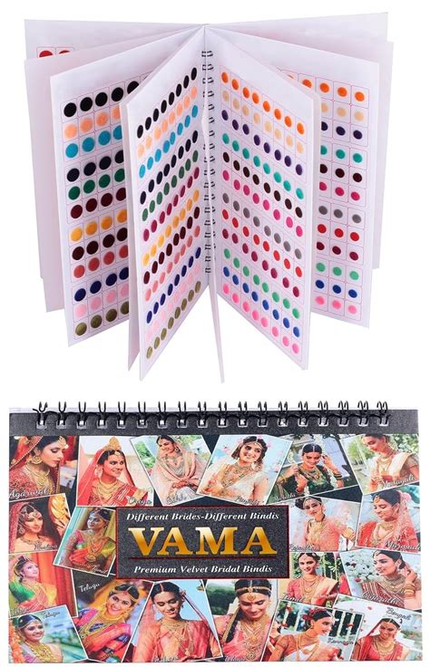 Vama Fashions Plain Round Red Maroon Multicolour Kumkum Bindis Sticker