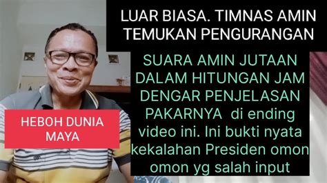 Luarbiasa Presiden Salah Input Harus Akui Kemenangan Anies Baswedan