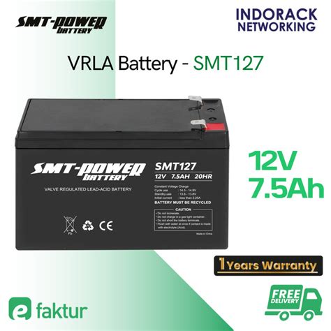 Jual Samoto Battery V Ah Baterai Aki Kering Ups Vrla Smt Power