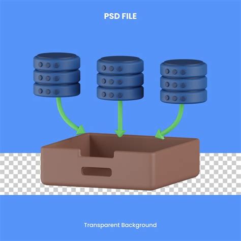 Premium Psd Data Gathering D Rendering Icon Illustration Analytics