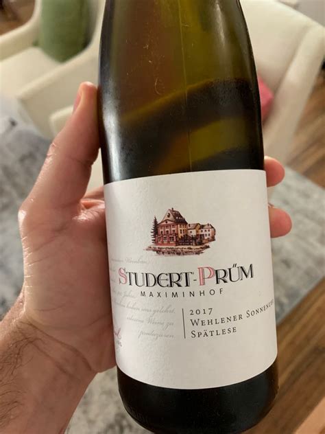 Studert Pr M Wehlener Sonnenuhr Riesling Sp Tlese Germany Mosel