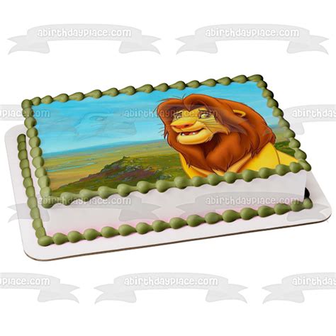 Disney The Lion King Mufasa Edible Cake Topper Image Abpid08000 A Birthday Place