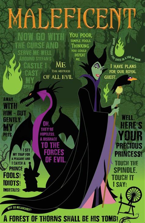 Maleficent Quotable Infographic Costume Supercenter Blog Evil