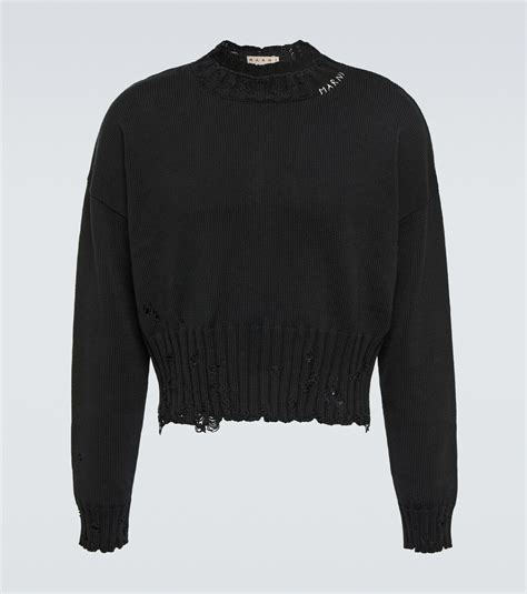 Marni Distressed Cotton Sweater Marni