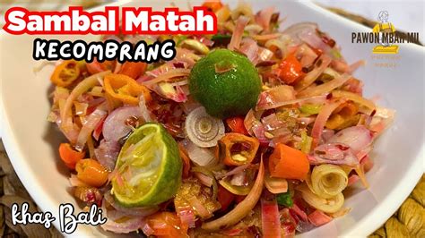 Resep Sambal Matah Kecombrang Youtube