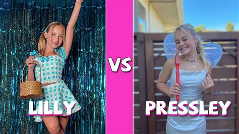 Lilly Ketchman Vs Pressley Hosbach Tiktok Dances Compilation October