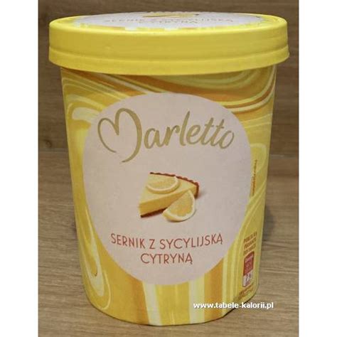 Ile Kcal Ma Lody Sernik Z Sycylijsk Cytryn Marletto Tabele Kalorii