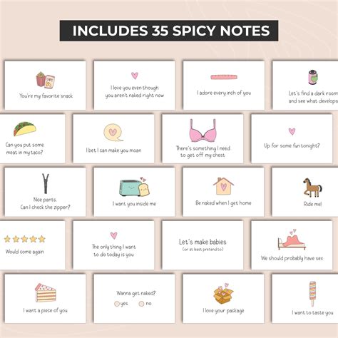 Love Notes Feelin Spicy Naughty Lunchbox Notes Cheeky Messages For