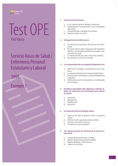 PDF 1 El proceso de enfermería Test PDF file1 Test OPE País Vasco