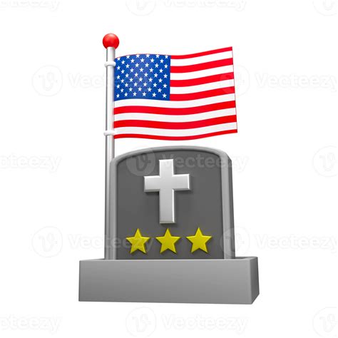 3d Icon Render Veteran Grave 55277545 Png