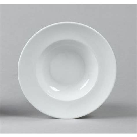 Assiette à pâtes blanche 27cm en porcelaine Sarreguemines