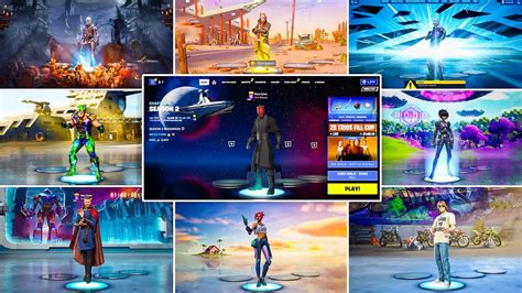 Evolution Of All Fortnite Lobby Backgrounds Season 1 Season 24