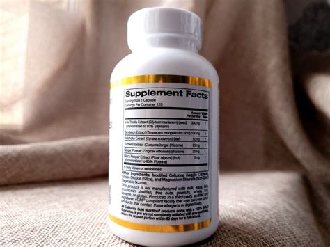 California Gold Nutrition, Силимарин, здоровье печени, расторопша ...