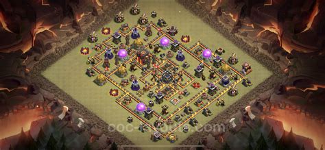 Best Anti 3 Stars War Base Th10 With Link Hybrid 2023 Town Hall Level 10 Cwl Base Copy 121