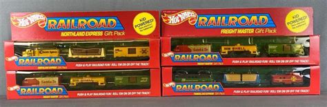 Sold Price Group Of Hot Wheels Railroad Gift Packs Invalid Date CDT