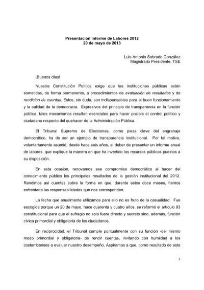 Discurso del Dr Luis Antonio Sobrado GonzÃlez Presidente del