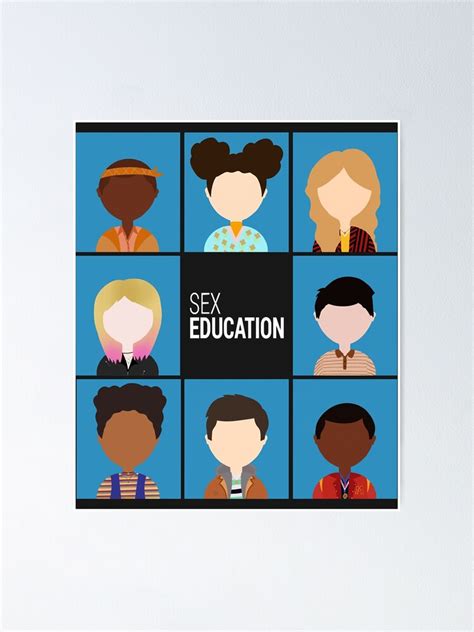 Sex Education Icons Poster For Sale By Rachelglahands Redbubble