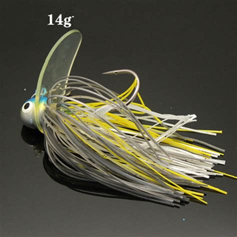 Kairuite 14g Silicone Bass Jig Skirts Buzzbait Bait Wobbler Rubber