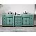 Adelina 90 Antique Mint Green Traditional Style Double Sink Bathroom