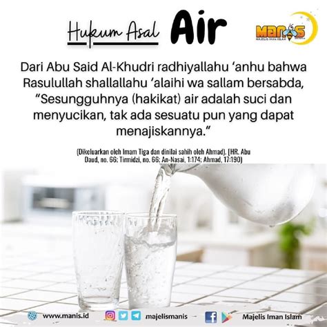 Tentang Air Bersuci Manis