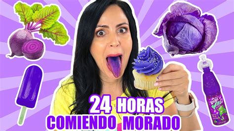 24 HORAS COMIENDO MORADO RETO SandraCiresArt All Day Eating Purple