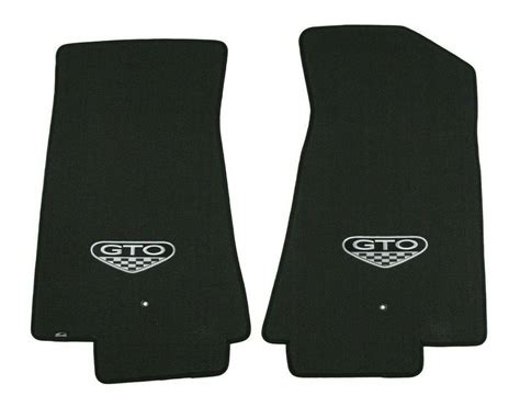 Lloyd Classic Loop Front Floor Mats Ebony Mats With Gto Logo 2004 Pontiac Gto Ebay