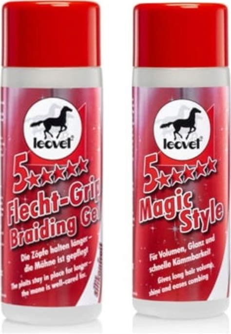 Leovet 5 Star Magic Style Braiding Gel Set 1 Set EquusVitalis Se