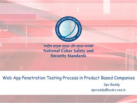 Web Application Penetration Testing By Ncsss Ppt Free Download