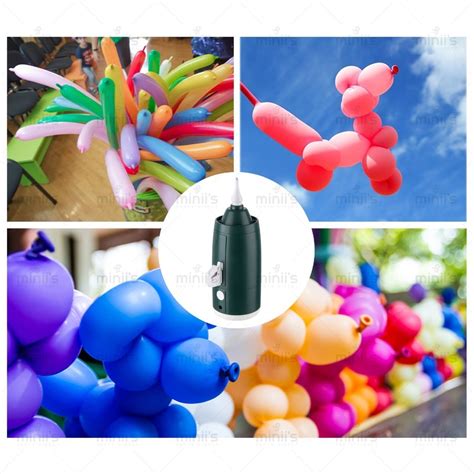 Miniis Portable Rechargeable Balloon Pump Electric Long Balloon Pam