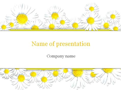 Chamomile Powerpoint Template Powerpoint Free Powerpoint Templates