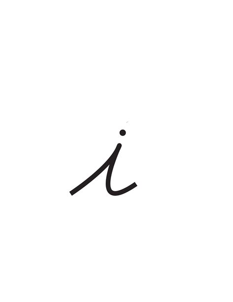 Free Cursive Letters Printable: Lowercase I