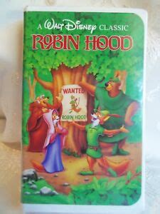 Original Robin Hood Black Diamond Walt Disney Classic Vhs Nice Ebay