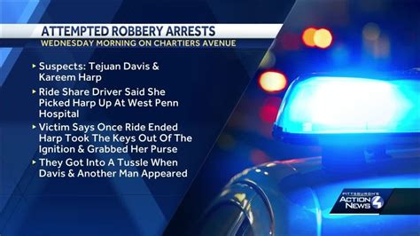 Police 2 Arrests Made After Attempted Robbery Of Ride Share Driver In