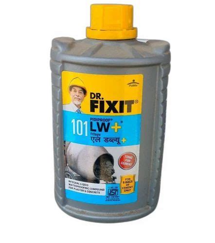 Dr Fixit Pidiproof 101 LW Plus Waterproofing Chemical Packaging Size