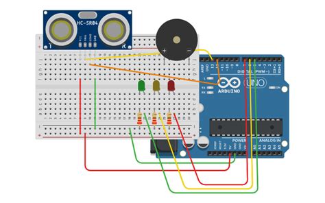 Circuit Design Sensor De Distancia Erasmo Tinkercad