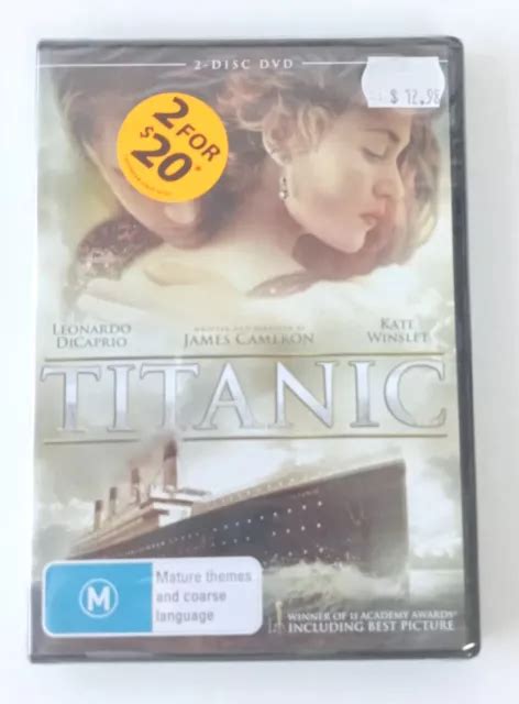 TITANIC DVD LEONARDO DiCaprio Kate Winslet 2 Disc Set Brand New