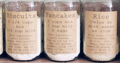 three jars filled with rice sitting on top of a shelf