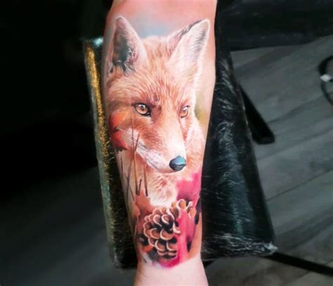 Fox tattoo by Marek Hali | Photo 27856