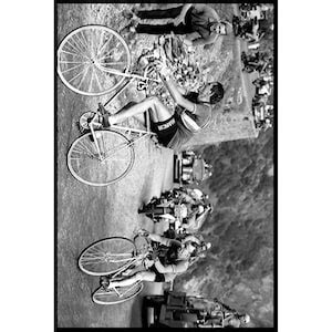 Tour De France Photography Print Fausto Coppi Poster Jean Robic Tour De