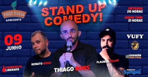 Pingo D Gua Country Club Apresenta Stand Up Comedy Thiago Bobs E