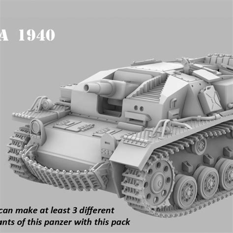 3d Printable Stug Iii A 1940 By Counlane Models