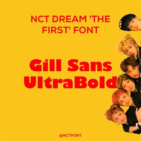 Nct Fonts Universe On Twitter Nct Dream 엔시티드림 마지막 첫사랑 My First And