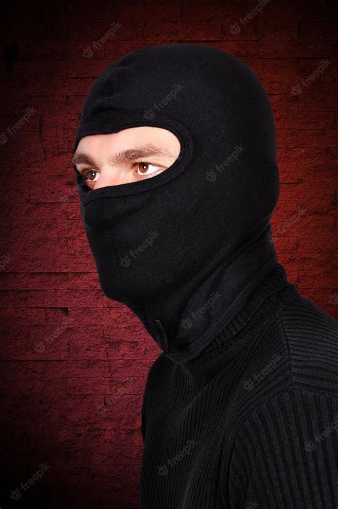 Premium Photo | Robber in mask