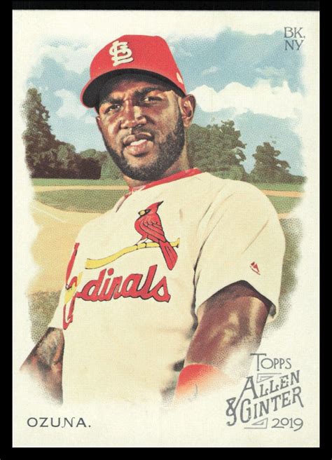 2019 Topps Allen Ginter SP Marcell Ozuna 370 St Louis Cardinals A