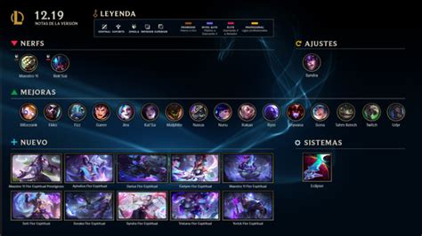 Lol Notas Del Parche 12 19 Con La Actualización De Syndra