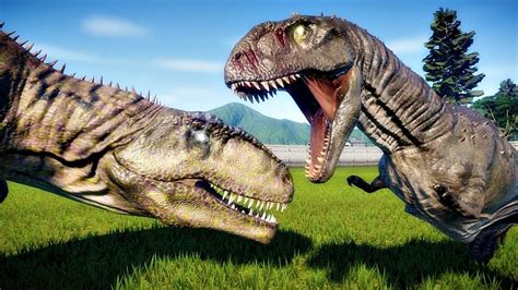 Giganotosaurus Vs Majungasaurus Jurassic Park Dinosaurs Fighting