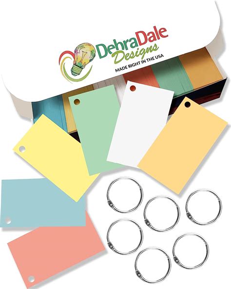 Debra Dale Designs Blank Flash Cards Set Of 1100 2 X 3