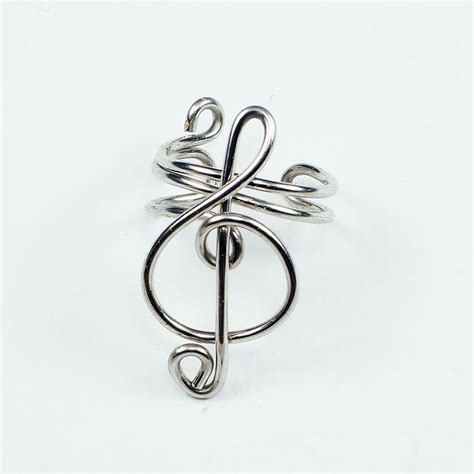 Silver Treble Clef Ear Cuff Small By Sylva On DeviantART Ear Cuff